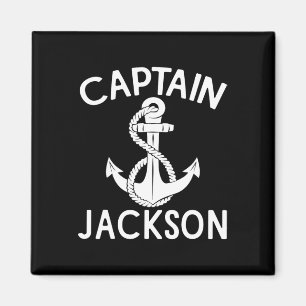 Captain Jackson Yacht Boat Sailing Boating Ship Magnet