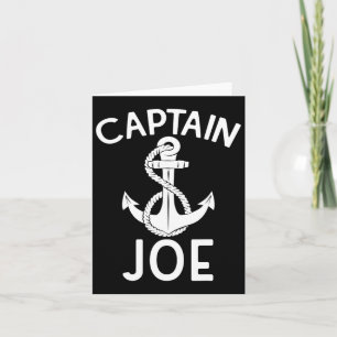 Captain Joe Ship Yacht Boating Anchor Boat  Card