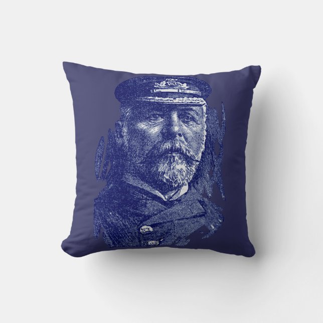 Captain John Smith, HMS Titanic Cushion (Front)
