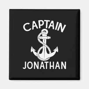 Captain Jonathan Boat Anchor Yacht Boating Ship Magnet