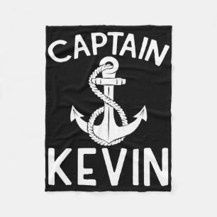Captain Kevin Boat Anchor Boating Ship Yacht Fleece Blanket