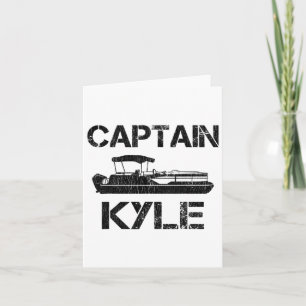 Captain Kyle Pontoon Personalised Boat Name Fishin Card