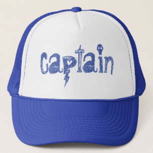 Captain Lettering Trucker Hat