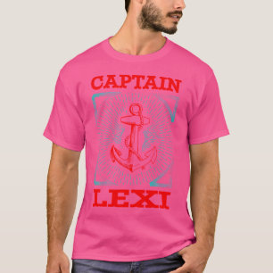 Captain Lexi Personalised Name Seaman Boating Trip T-Shirt