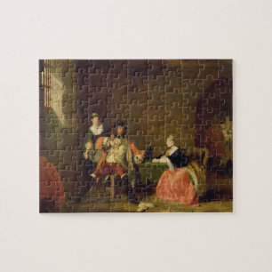 Captain Macheath Upbraided by Polly and Lucy in th Jigsaw Puzzle