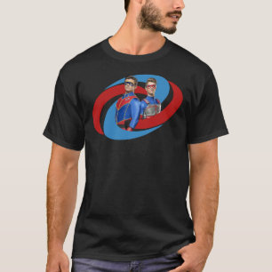 Captain Man And Kid Danger - Logo   T-Shirt