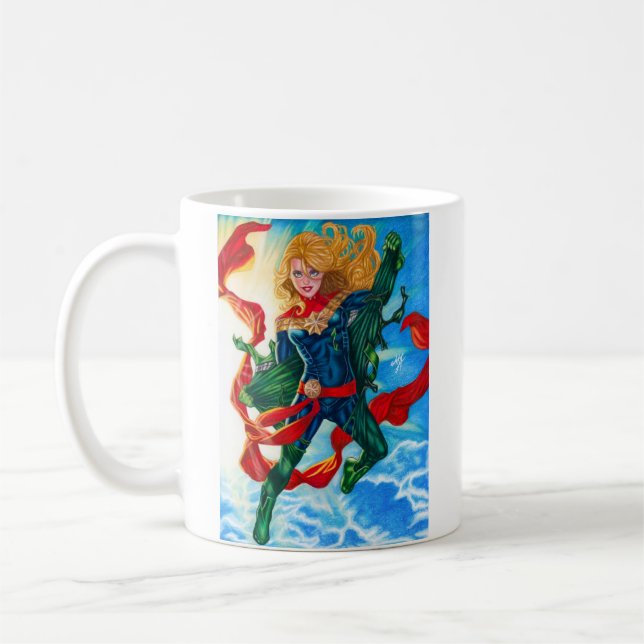 Captain Marvel ~ Carol Danvers Coffee Mug (Left)