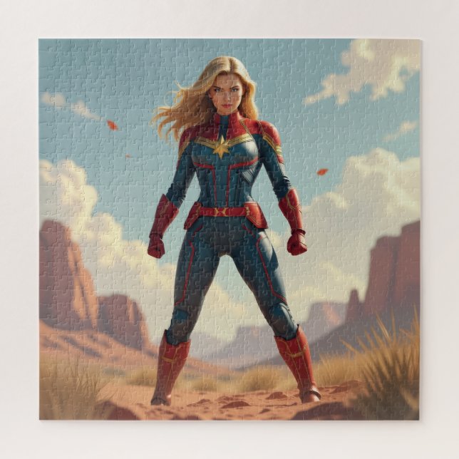 Captain Marvel Puzzle (Vertical)