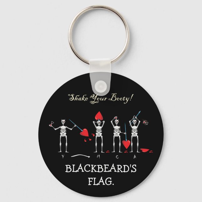 CAPTAIN MAYFLOWER'S Blackbeard Flag Key Ring (Front)