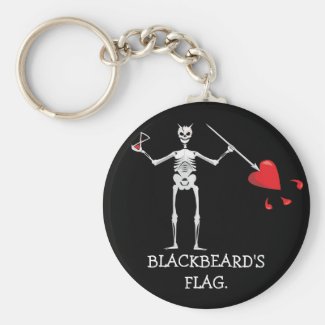 CAPTAIN MAYFLOWER'S Blackbeard Flag Key Ring