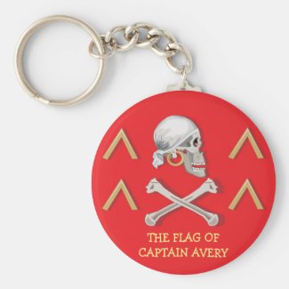 CAPTAIN MAYFLOWER'S Flag for Captain Avery Key Ring
