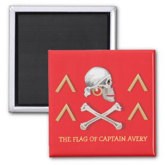 CAPTAIN MAYFLOWER'S Flag for Captain Avery Magnet
