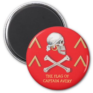CAPTAIN MAYFLOWER'S Flag for Captain Avery Magnet
