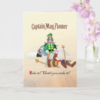 CAPTAIN MAYFLOWER'S RUM DIARIES. CARD