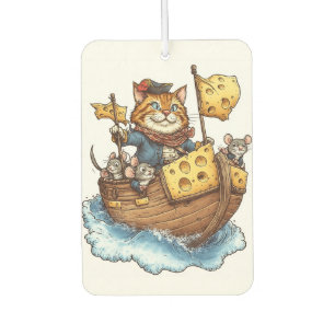 Captain Meowbeard � Funny Pirate Cat Graphic Car Air Freshener