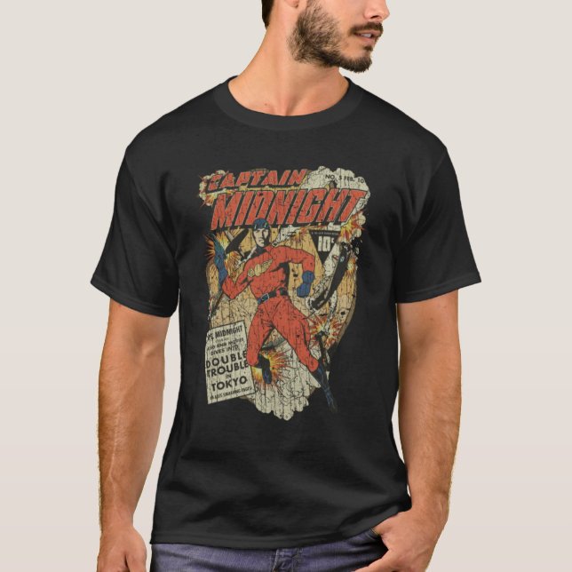 Captain Midnight 5 Double Trouble in Tokyo 1943 T-Shirt (Front)