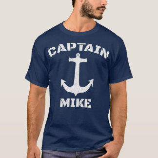 Captain Mike Personalized  Boat Captain T-Shirt