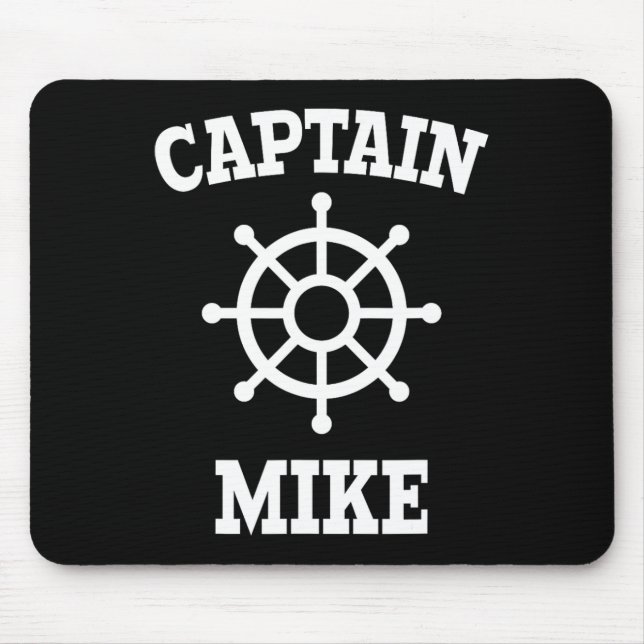 Captain Mike T Shirt  Mouse Mat (Front)