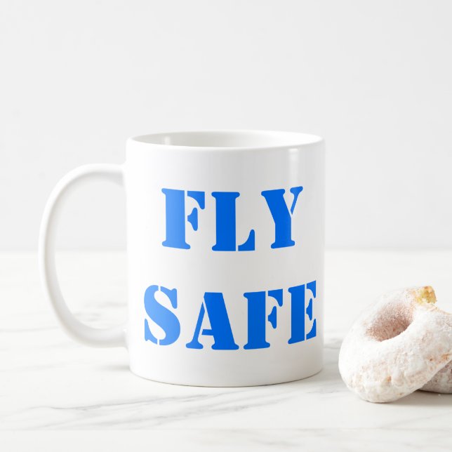 Captain Moonbeam "FLY SAFE" MUG (With Donut)