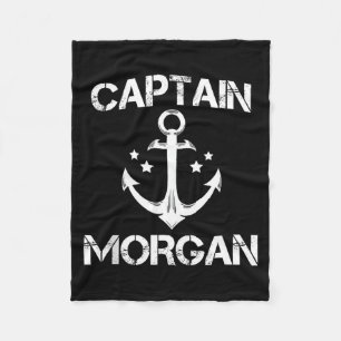 Captain Morgan Funny Birthday Ised Surname Clan Gi Fleece Blanket
