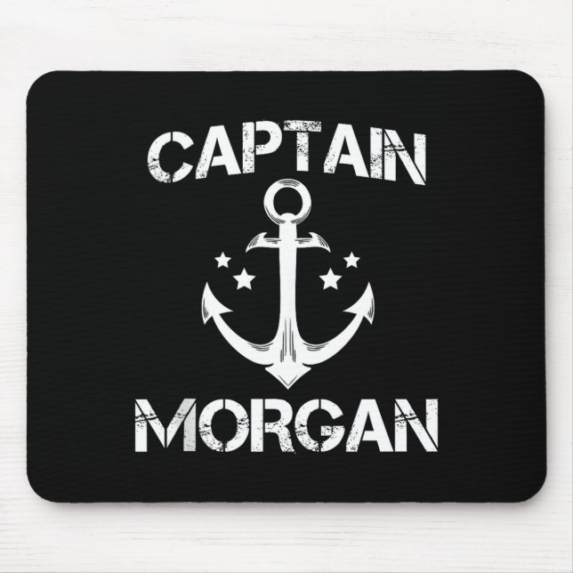 Captain Morgan Funny Birthday Ised Surname Clan Gi Mouse Mat (Front)