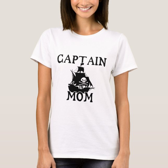 Captain Mum Ladies T-Shirt (Front)