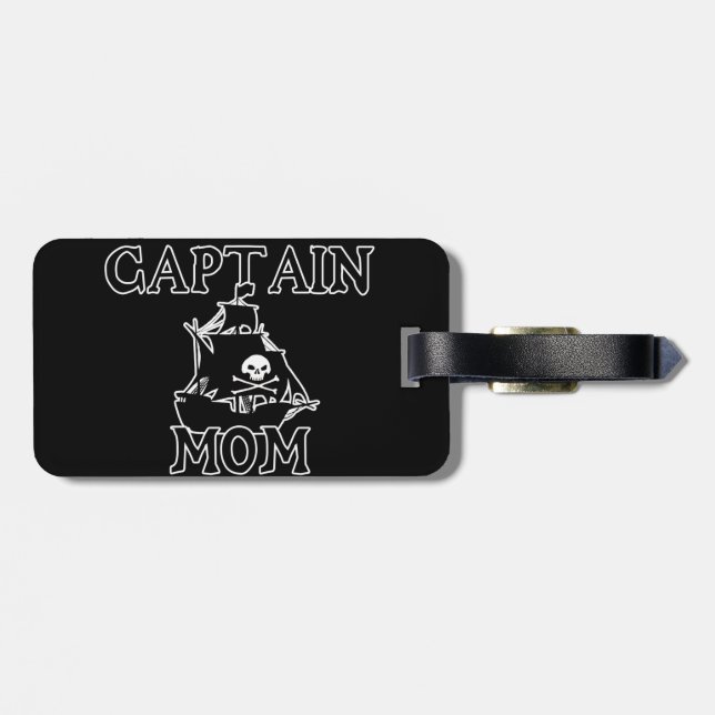 Captain Mum Luggage Tag (Back Horizontal)