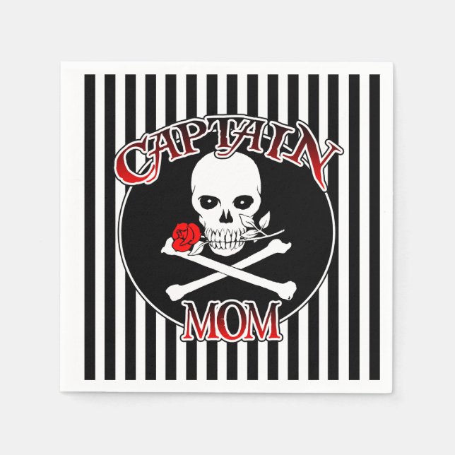 Captain Mum Paper Napkins (Front)