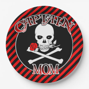 Captain Mum Paper Plates