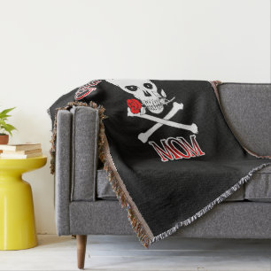 Captain Mum Throw Blanket