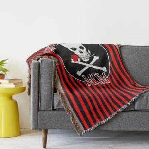 Captain Mum Throw Blanket