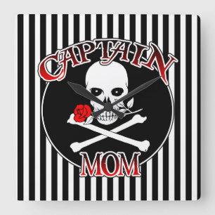 Captain Mum Wall Clock