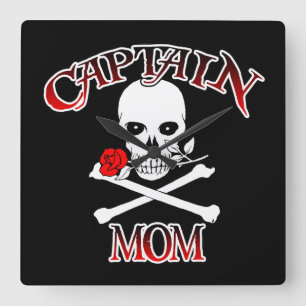Captain Mum Wall Clock
