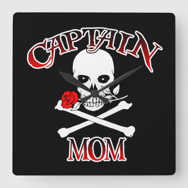 Captain Mum Wall Clock (Front)