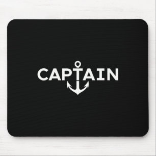 Captain Nautical Anchor Boater Sailor Yachting Boa Mouse Mat