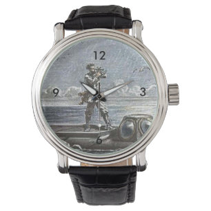 Captain Nemo Verne 20,000 Leagues Sci Fi Art Watch