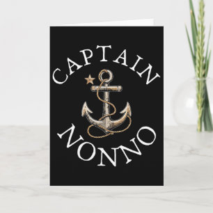 Captain Nonno Boat Sailing Boating Vintage Anchor  Card
