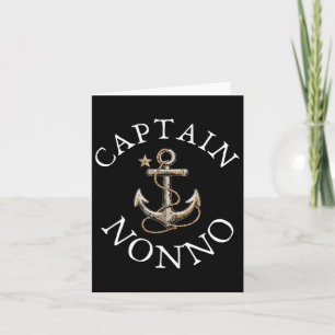Captain Nonno Boat Sailing Boating Vintage Anchor  Card