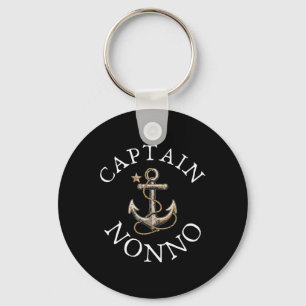 Captain Nonno Boat Sailing Boating Vintage Anchor Key Ring