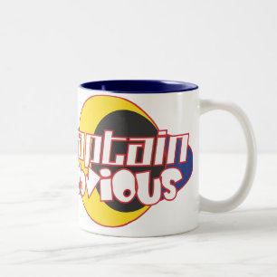 Captain Obvious Two-Tone Coffee Mug