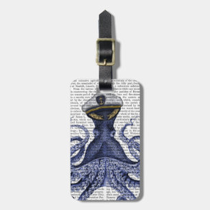 Captain Octopus Luggage Tag