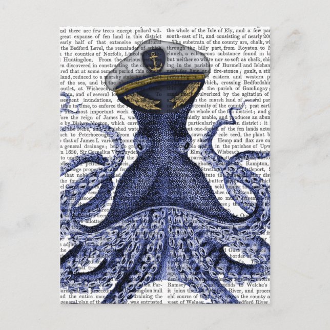 Captain Octopus Postcard (Front)