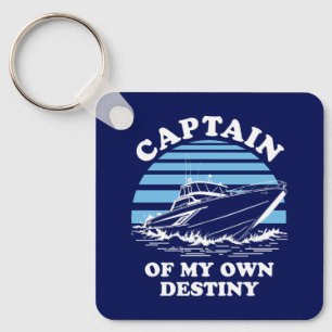 Captain Of My Own Destiny   Boating Quote Key Ring