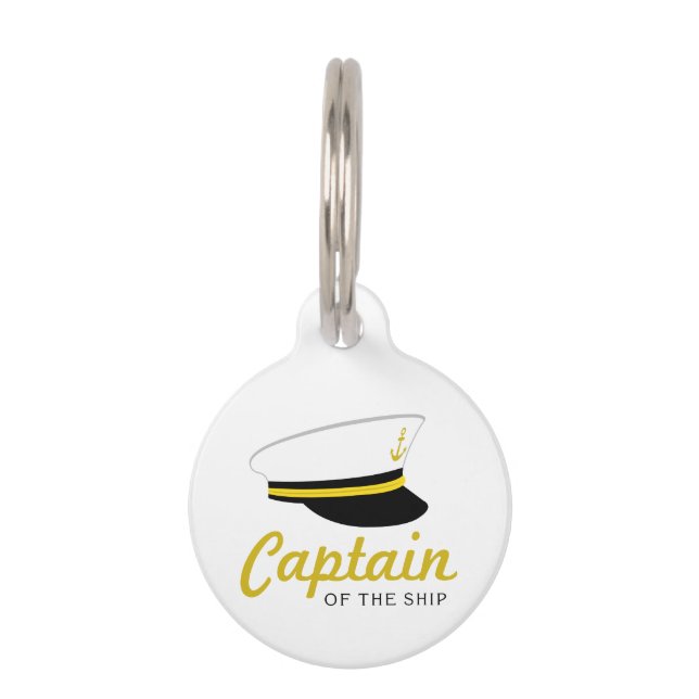 Captain Of Ship Pet Tag (Front)