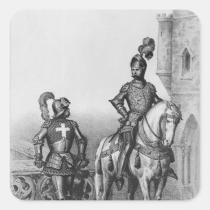 Captain of the archers of Paris Square Sticker