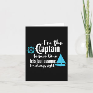 Captain Of The Boat Chaparral Boats Card