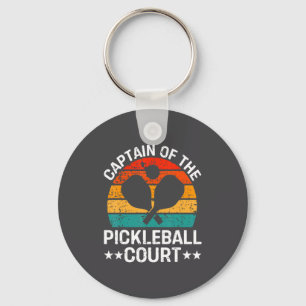 Captain Of The Ckleball Court Funny Ckleball P Key Ring