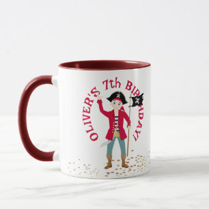 Captain of the Pirate Ship Birthday Party Mug