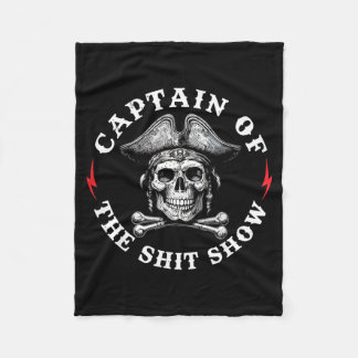 Captain Of The Show  Fleece Blanket