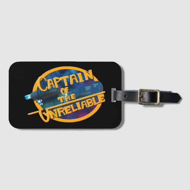 Captain of the Unreliable Luggage Tag (Front Horizontal)